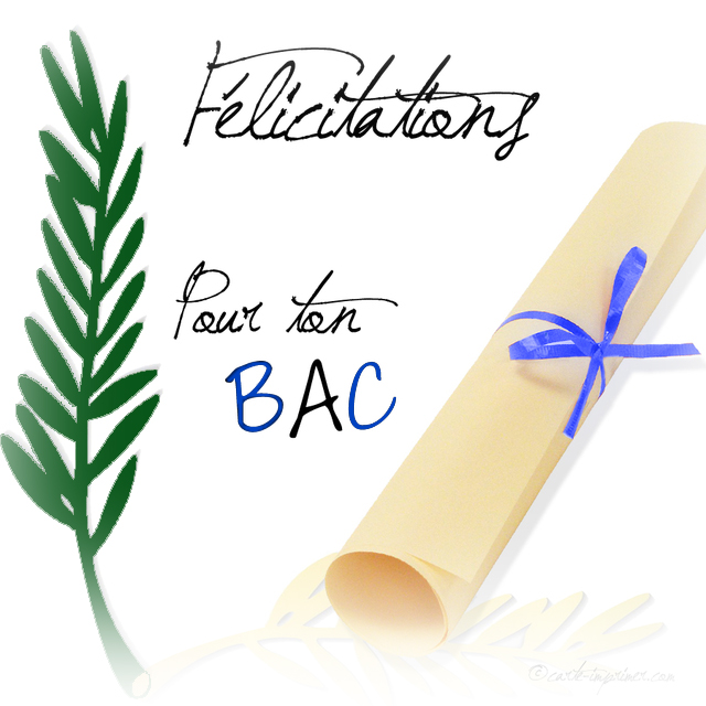 Message Bac bac félicitations – Commune de Vagney